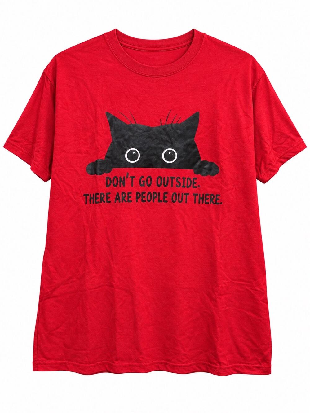 Funny Cat Graphic Tee Y2K Indie Quirky Animal Lover Shirt Fur Babies Rescue